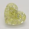 3.05 ct, Natural Fancy Yellow Even Color, VVS2, Heart cut Diamond (GIA Graded), Appraised Value: $91,400 