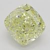 3.90 ct, Natural Fancy Yellow Even Color, IF, Cushion cut Diamond (GIA Graded), Appraised Value: $129,800 