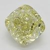3.50 ct, Natural Fancy Yellow Even Color, VVS2, Cushion cut Diamond (GIA Graded), Appraised Value: $76,900 