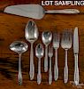 Reed and Barton petite fleur sterling silver flatware service, sixty-three pieces, 66.5 ozt.