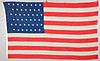 Antique 45 Star American Flag: 71.5'' x 114''