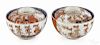 Pair of Black Ship Imari tea bowls and covers, 19th c.