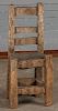 Vintage Rustic Hewn Timber Chair