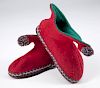 HOW THE GRINCH STOLE CHRISTMAS PAIR OF RED ELF SLIPPERS