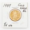 1987 $10 1/4 oz Gold American Eagle Coin