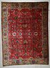 Antique Continental Sultanabad Style Wool Rug: 8'8'' x 11'6''