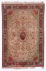 Fine Persian Style Silk Rug: Size: 4'5'' x 6'6'' (135 x 198 cm)
