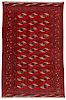 Semi-Antique Tekke Turkoman Rug: 3'10'' x 6'11'' (117 x 211 cm)