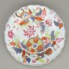 Chinese Pseudo-Tobacco Leaf Porcelain Plate