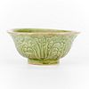 Chinese Late Qing Celadon Glaze Ceramic Bowl