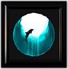 Wyland- Original Watercolor Painting on Deckle Edge Paper "Dolphin Rising"