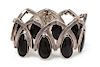 A Silver and Onyx Bracelet, Antonio Pineda, 75.60 dwts.