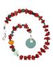 Jaipur, India Turquoise Red Branch Coral Necklace