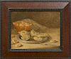 ATTRIBUTED TO JOHN F. FRANCIS (1808-1886): OYSTERS WITH TRENTON BISCUITS