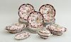 REAL IRONSTONE CHINA 31-PIECE DINNER SERVICE IN THE FAMILLE ROSE PATTERN