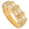 Cartier Apollonia Diamond 18K White & Yellow Gold Two-Row Ring