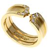 Cartier C2 Diamond 18K Yellow Gold Ring