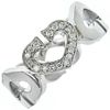 Cartier C Heart Diamond 18K White Gold Ring