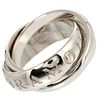 Cartier Trinity 1998 Christmas 18K White Gold Ring