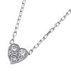 Cartier Diamond Heart 18K White Gold Necklace