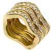 Cartier Neptune Diamond 18K Yellow Gold Ring