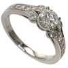 Cartier Valerina Solitaire Diamond Platinum Ring