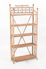 Aesthetic Movement Charred Bamboo Five-Tier Etagere