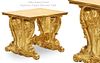 19th C. French Impressive Figural Giltwood Table