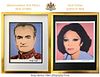 The Shah & The Queen of IRAN, A Pair of ANDY WARHOL Framed Lithography