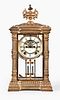 Ansonia Clock Co. crystal regulator mantel clock.