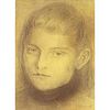 19th Century Austrian School Pencil and Charcoal On Paper "Portrait Of A Young Girl" Signed, illegibly and dated '99 lower ri