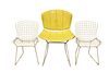 Three Harry Bertoia for Knoll Chairs