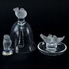 Three (3) Lalique Crystal Objects