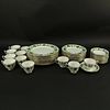 Forty Seven (47) Pieces Crown Staffordshire "Ivy" Partial Dinnerware Set