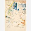  Salvador Dali "The Laser Unicorn" (1974 Drypoint and Litho)