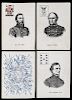 Mortimer Nelson Civil War Confederate Generals Playing Cards.