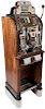 O.D. Jennings & Co. 25 Cent Prospector Slot Machine in Original Wood Floor Stand.