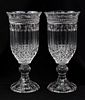PAIR OF SHANNON CRYSTAL VASES