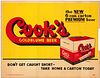 1953 Cook's Goldblume Beer "So Nice" Cardboard Sign Evansville Indiana