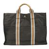 HERMES FOUR TOE MM CANVAS TOTE BAG