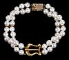 Tiffany & Co. Picasso 18kt. Gold Pearl Buckle Bracelet