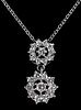 14kt. Flower Motif Diamond Necklace