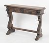Continental Baroque Style Walnut Console