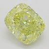 3.01 ct, Natural Fancy Intense Yellow Even Color, VVS2, Cushion cut Diamond (GIA Graded), Appraised Value: $140,800 