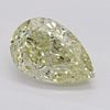 1.50 ct, Natural Fancy Light Yellow Even Color, VS1, Pear cut Diamond (GIA Graded), Appraised Value: $18,200 