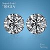 6.41 carat diamond pair, Round cut Diamonds GIA Graded 1) 3.22 ct, Color G, VVS2 2) 3.19 ct, Color G, VS1. Appraised Value: $447,200 