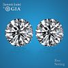 6.00 carat diamond pair, Round cut Diamonds GIA Graded 1) 3.00 ct, Color I, VS2 2) 3.00 ct, Color I, VS2. Appraised Value: $222,600 