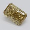 1.72 ct, Natural Fancy Brown Yellow Even Color, VVS1, Type IIa Radiant cut Diamond (GIA Graded), Appraised Value: $20,000 