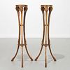 Pair Continental Neoclassical torchiere stands