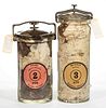 WHITALL TATUM MUSEUM / SPECIMEN APOTHECARY JARS, LOT OF TWO